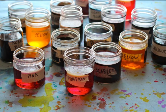 Dyes Ready for Painting