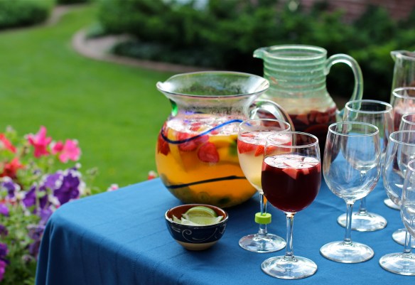 Sangrias at the Drinks Table